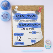 汎用イベントのフライヤー チラシ (シングル)