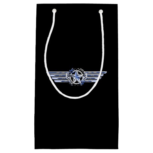 汎用エアパイロットクロムライクスターウィングスブラック スモールペーパーバッグ (正面)