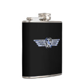 汎用エアパイロットクロムライクスターウィングスブラック フラスク (右)