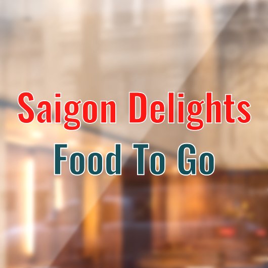 汎用カスタマイズレストラン2色2 ウィンドウサイン (シート2)