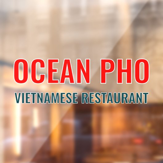 汎用カスタマイズレストラン2色 ウィンドウサイン (シート2)