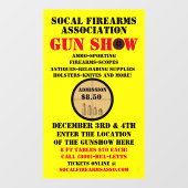 汎用カスタマイズ銃ショーイベント詳細 ウィンドウサイン (シート)