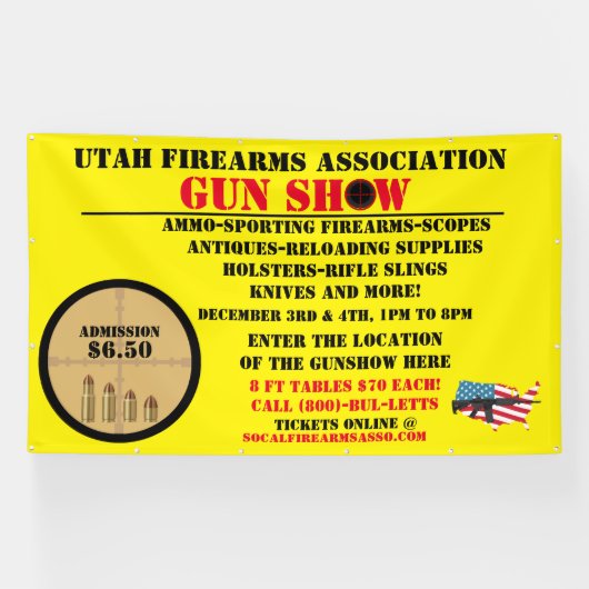 汎用カスタマイズ銃表示イベント詳細アイコン 横断幕 (横)