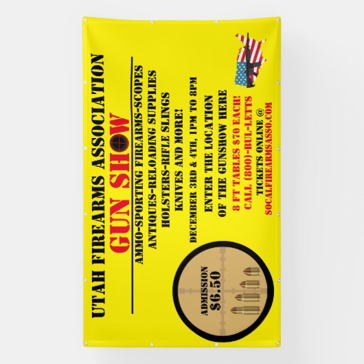 汎用カスタマイズ銃表示イベント詳細アイコン 横断幕 (縦)