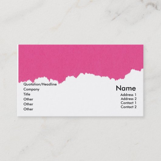 汎用カード 名刺 (正面)