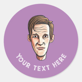 汎用キャラクタークラシックラウンドステッカー ラウンドシール