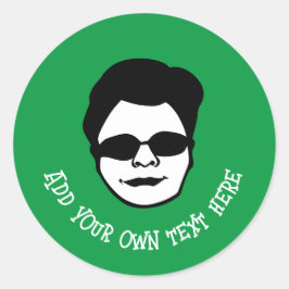 汎用キャラクタークラシックラウンドステッカー ラウンドシール