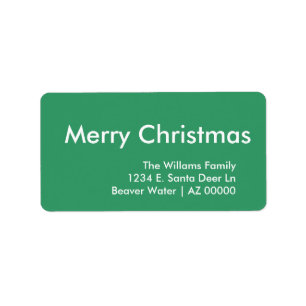 汎用クリスマスグリーン ラベル