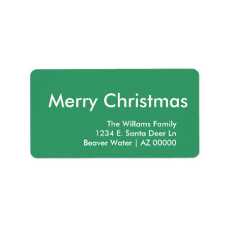 汎用クリスマスグリーン ラベル