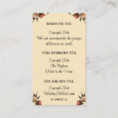 汎用ゴシックキスをするヴィンテージ結婚骨格 エンクロージャーカード (裏面)