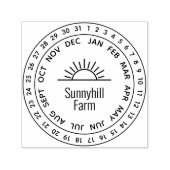 汎用サンライズファーム日付ホイール セルフインキングスタンプ (デザイン)