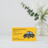 汎用シンプルタクシー運転手名刺 名刺 (スタンド正面)