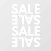 汎用ビジネスショップ シンプルセールフロント ウィンドウサイン (シート)