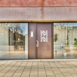 汎用ビジネスショップ シンプルセール フロントドア ウィンドウサイン