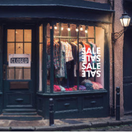 汎用ビジネスショップ シンプル セール フロント ウィンドウサイン