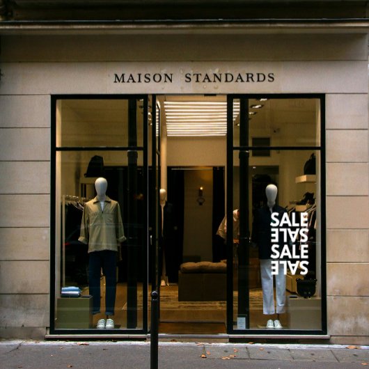 汎用ビジネスショップ シンプル セール フロント ウィンドウサイン