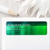 汎用ビジネス – 光沢のある緑のメタリック ラベル (インサイチュ)