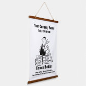 汎用ビルダーマンガデザインぶら下がったのタペストリー 吊り下げ型タペストリー (傾斜あり)