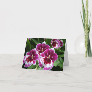 汎用フローラnotecard - Raspberry Orchid ノートカード