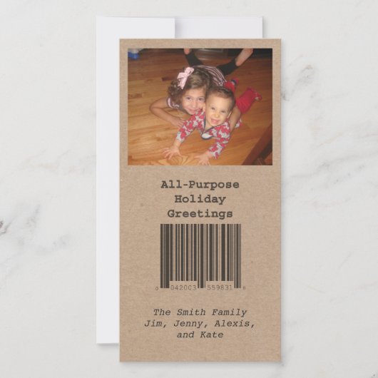 汎用ホリデー写真カード シーズンカード (正面)