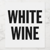 汎用ホワイトワインラベル ワインラベル (シングルラベル)