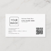 汎用ミニマルQRコードプロフェッショナル 名刺 (正面)