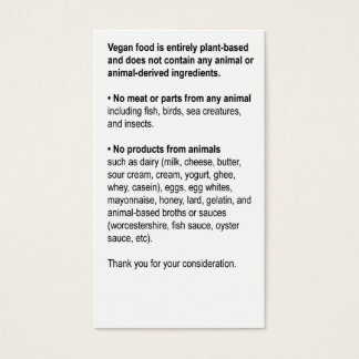 汎用レストランカード