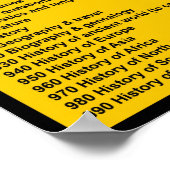 汎用小数点分類システムプリント ポスター (角)