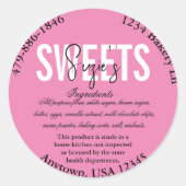 汎用州コテージ法成分ラベル ラウンドシール (正面)