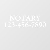 汎用性のある公証人パラリーガル事業をカスタマイズする ウィンドウサイン (シート)