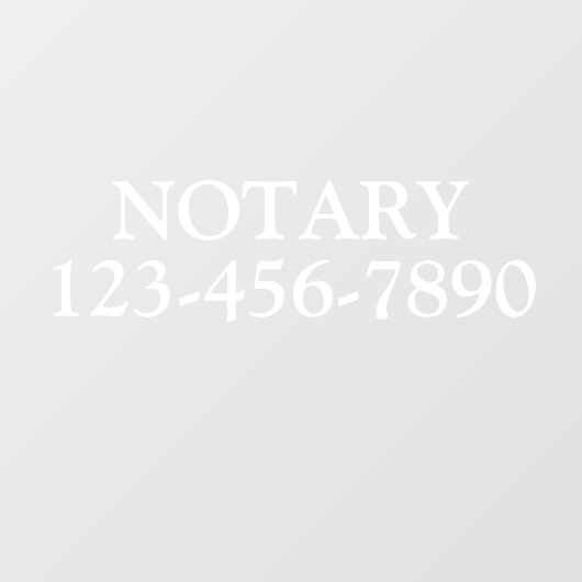 汎用性のある公証人パラリーガル事業をカスタマイズする ウィンドウサイン (シート)