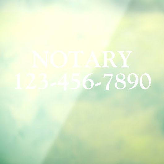 汎用性のある公証人パラリーガル事業をカスタマイズする ウィンドウサイン (シート3)