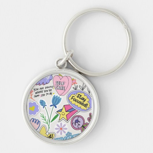 「汎用性の高いキーホルダー-保お使いの鍵の安全性 キーホルダー (正面)