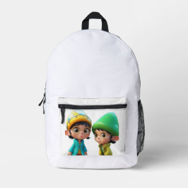 「汎用性の高いバックパックモダンデザイン」 プリントバックパック