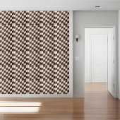 汎用性の高い幾何学的な茶色と白市松模様にのタイル タイル