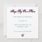 汎用招待状テンプレート 招待状 (裏面)