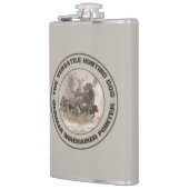 汎用狩りドッグステッカー車のマグネット紙 フラスク (左)