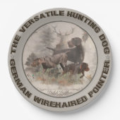 汎用狩りドッグステッカー車のマグネット ペーパープレート (正面)