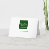 汎用誕生日フィッシャーマンハウスノルウェーウォーターカラー カード (裏面)