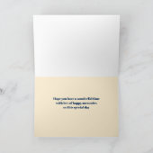 汎用誕生日フィッシャーマンハウスノルウェーウォーターカラー カード (内部)