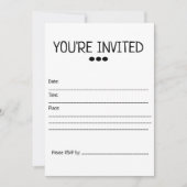 汎用 招待状 テンプレート (正面)