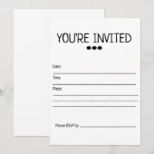 汎用 招待状 テンプレート (正面/裏面)