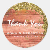 *~*汎用AP49風化老朽化グリッター木材 ラウンドシール (正面)