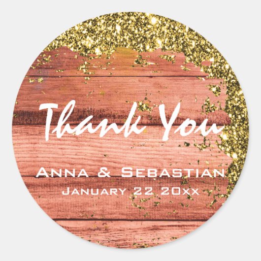 *~*汎用AP49風化老朽化グリッター木材 ラウンドシール (正面)