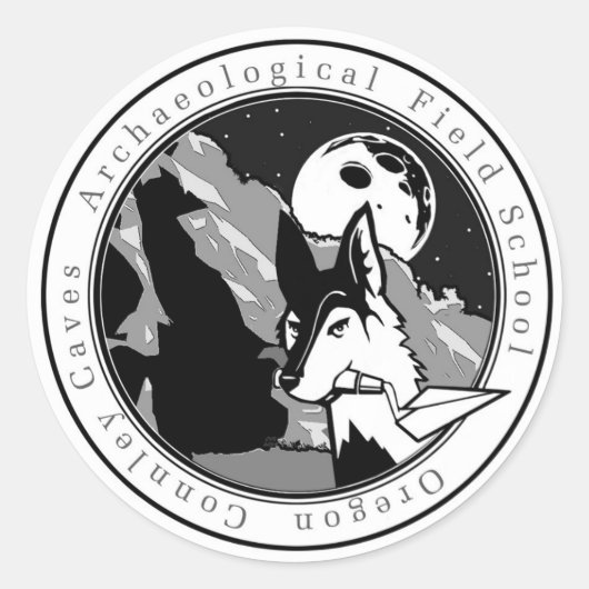 汎用Connley Caves/Willardステッカー ラウンドシール (正面)