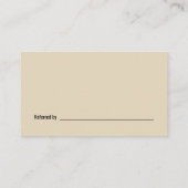 汎用Doctor Officeアポイントメントカード 予約カード (裏面)