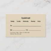 汎用Doctor Officeアポイントメントカード 予約カード (正面)