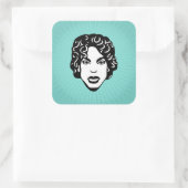 汎用Personスクエアステッカー スクエアシール (バッグ)