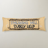 汗おもしろいは必ず救済引用文 ボディピロー (裏面)