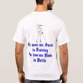 汗および裁ち切りティー Tシャツ (裏面)